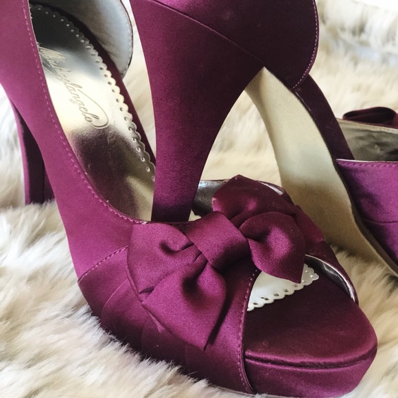 Satin peep-toe heels 8.5 - Picture 3 of 5